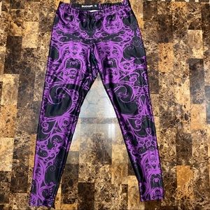 Blackmilk Clothing Plum Bath 2.0 Leggings XL